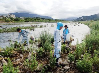 １日（土）重信川クリーン大作戦に参加しました