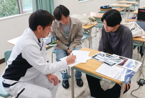 測量実習の様子1